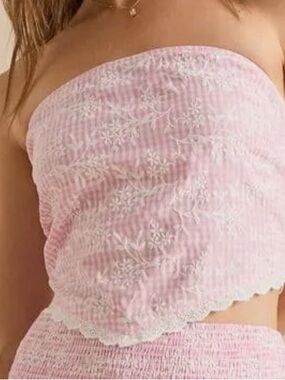 Altar'd Altar'd State Matilda Embroidered Tube Top